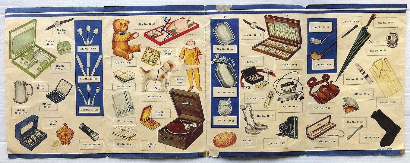 India Player’s Cigarettes 1930s-40s illustrated promotional gift catalogue