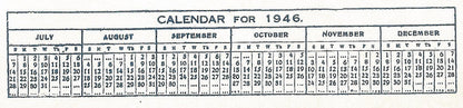 India SARDAR VALLABHAI PATEL 10" x 7.5" 1946 calender poster