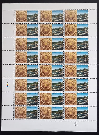 India 2009 Dilwara & Ranakpur Heritage Jain Temples set of 2 sheets of 24 MNH