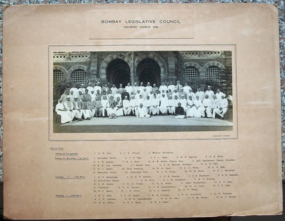 Bombay Legislative Council 1960 Group Photo India 14"x "18 zaz