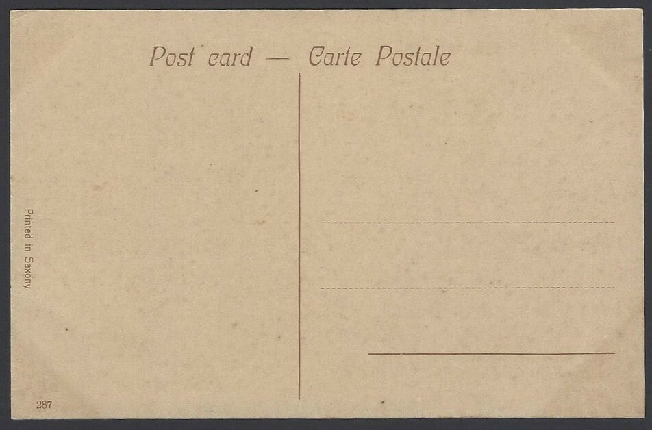 India Poona vintage tinted postcard Fort Purandhar