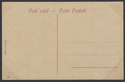 India Poona vintage tinted postcard Fort Purandhar