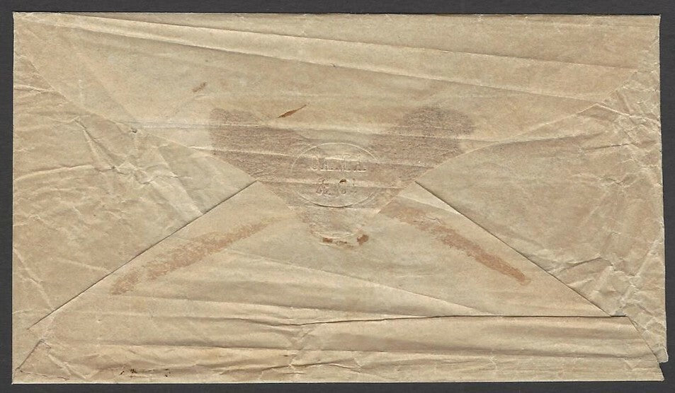 India 1857 cover with Opium Trader Cama & Co seal