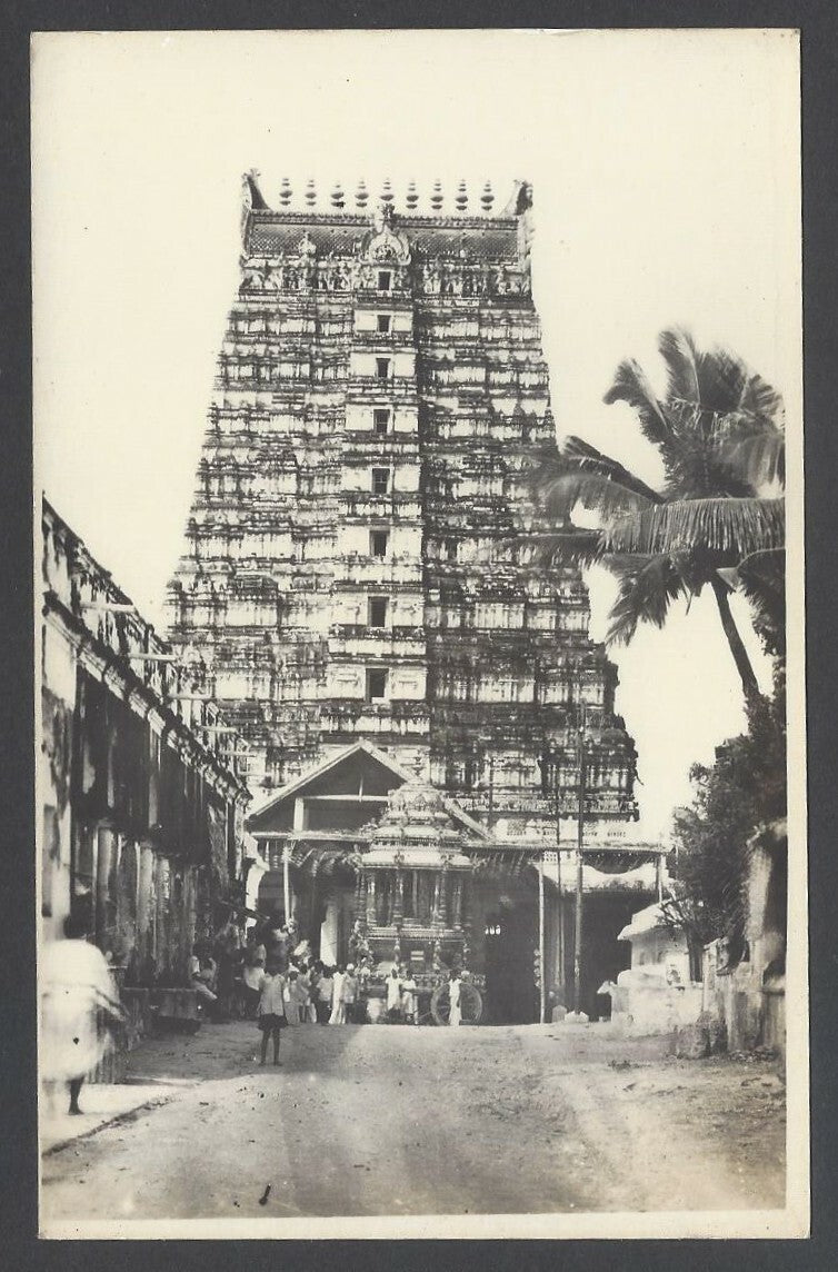AOP India Madurai Temple vintage real photo postcard