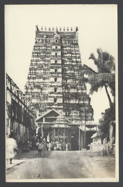 AOP India Madurai Temple vintage real photo postcard