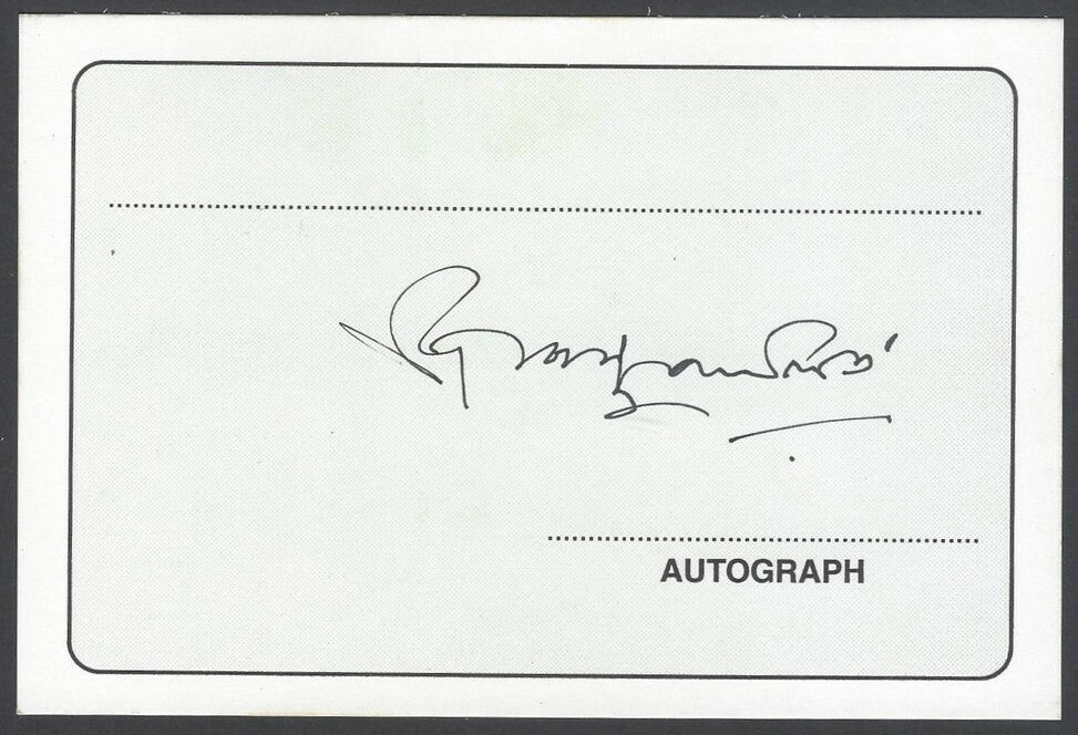 AOP India Dibyendu Palit, Bengali Poet & Writer signed autograph card