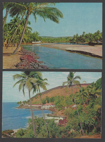 India Beaches & Sea Shores of Goa collection of c.1970s vintage postcards (9)