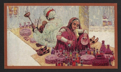 India vintage artistic prints, etc (5)