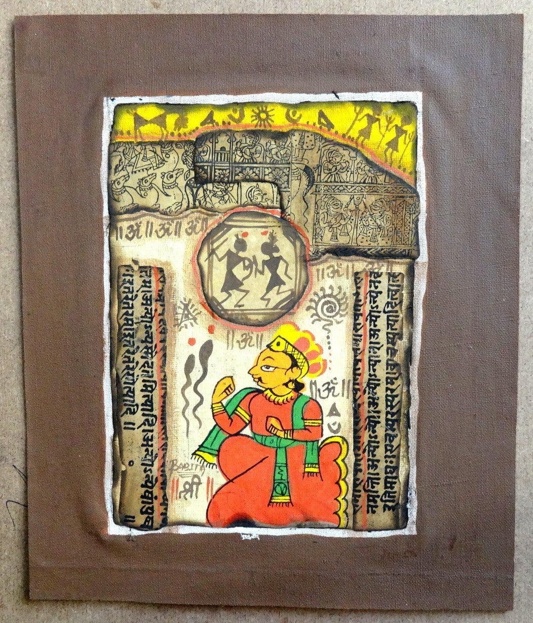 India attractive montage art from old & new parts