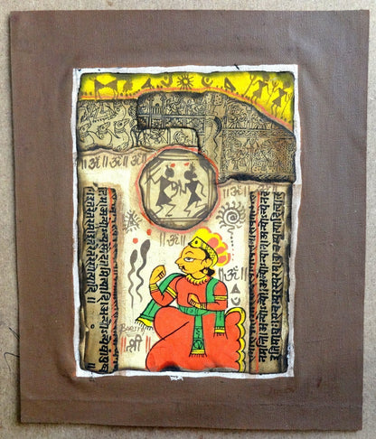 India attractive montage art from old & new parts
