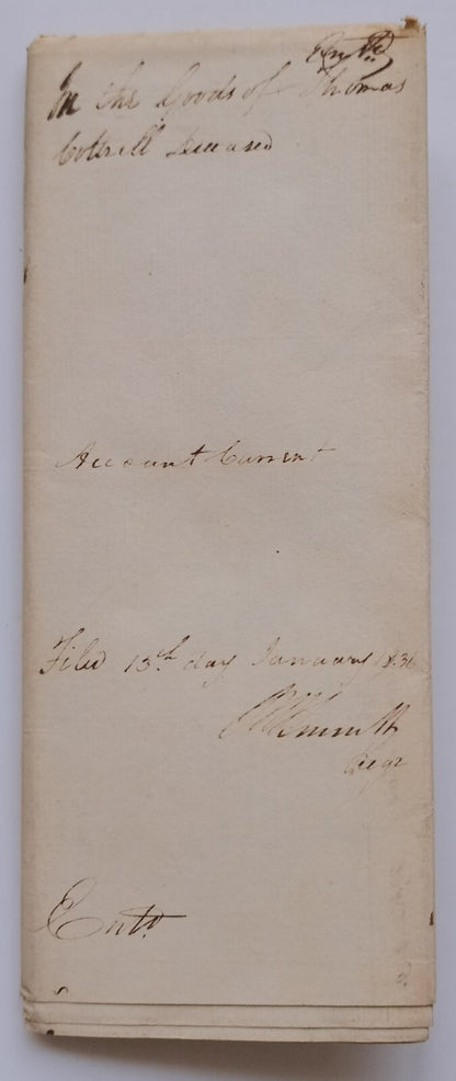 AOP India 1836 Supreme Court, Fort Williams, Calcutta document