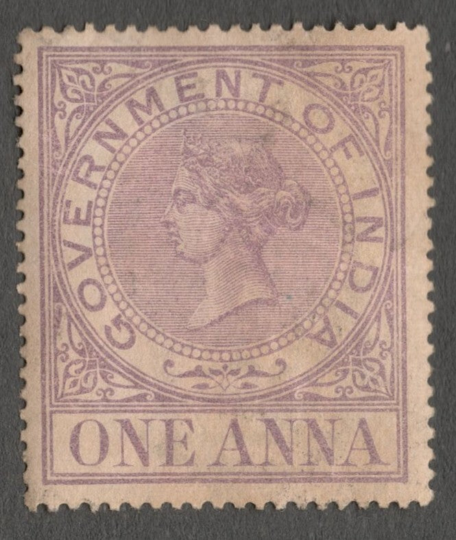 AOP India 1869 QV 1a revenue stamp MNH