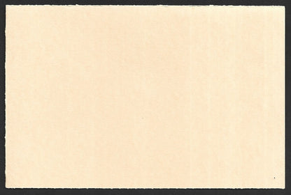 India 25p Tiger postal stationery card ONLY ADVERT PRINTED (red omitted) error