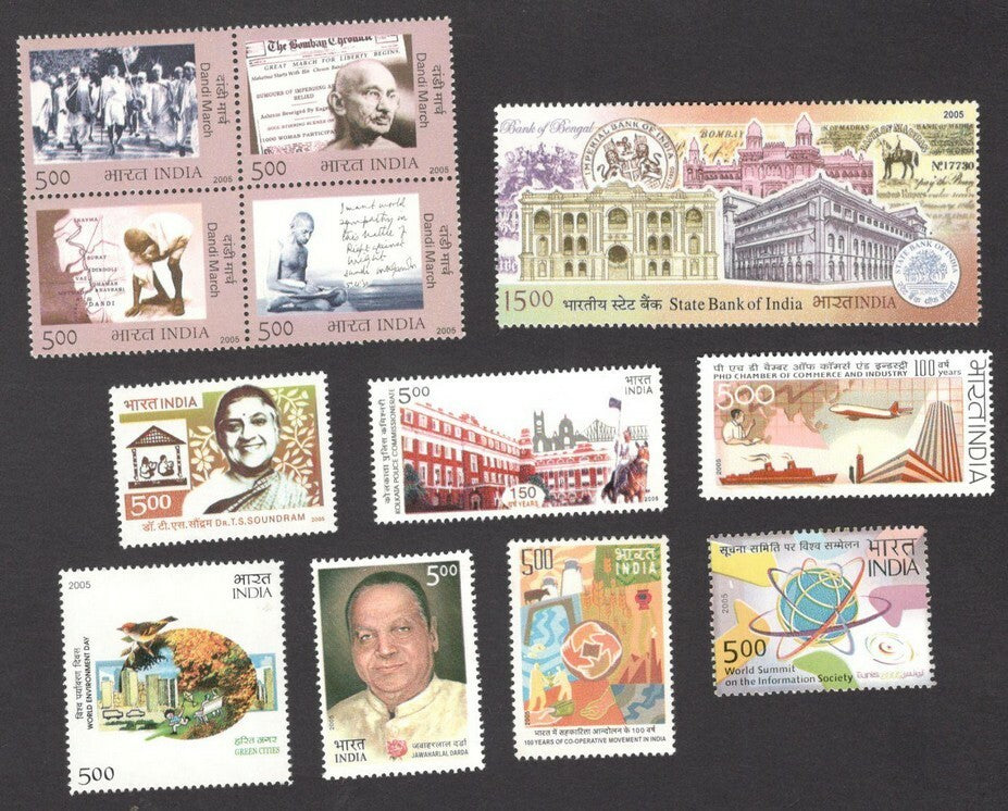 India 2005 Year pack / Year set MNH