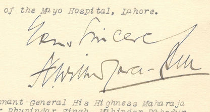 India 1935 crested letter AGENT TO THE GOVERNOR GENERAL / PANJAB STATES Lahore