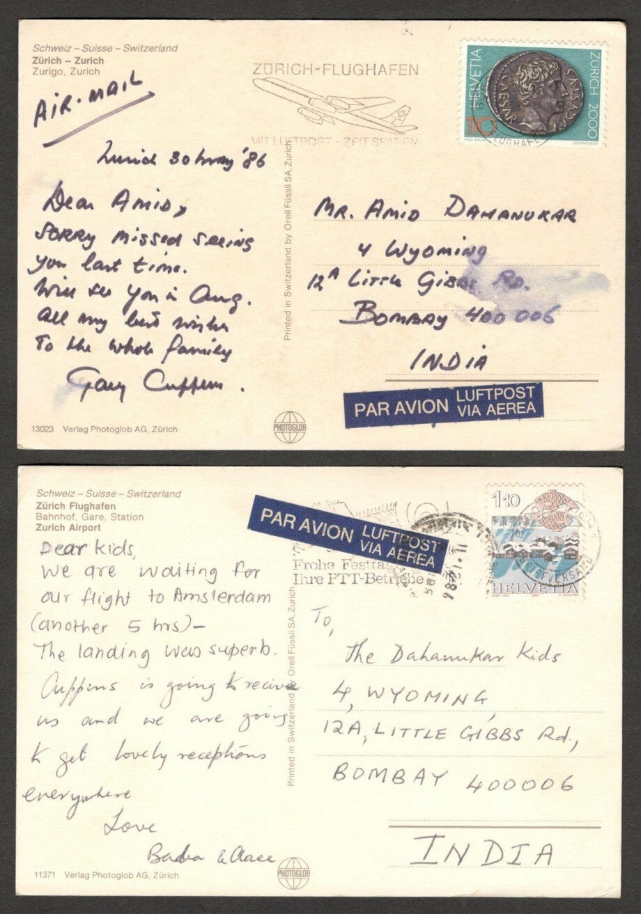 AOP India incoming postcards from many different countries (10)