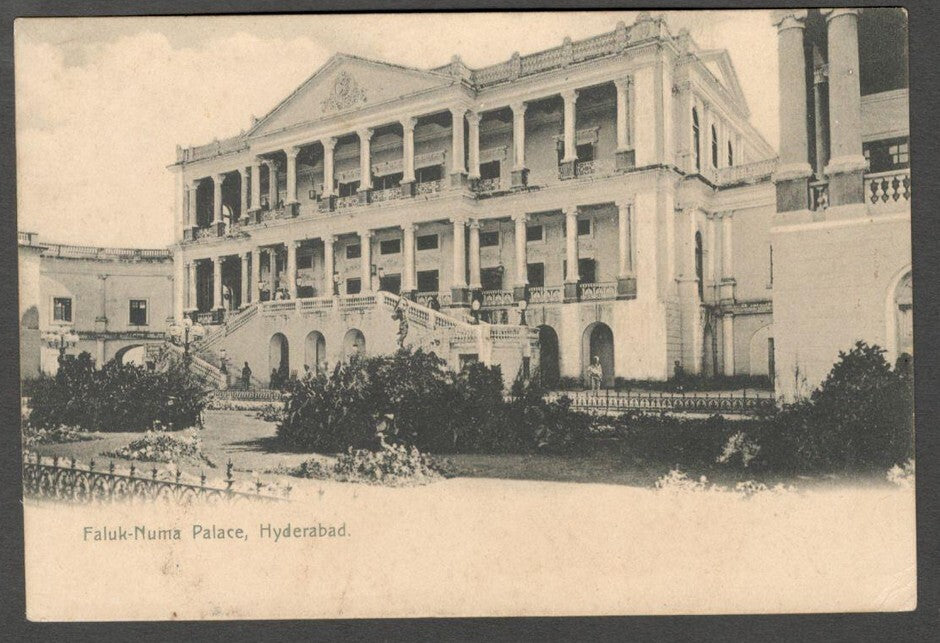 AOP India Faluk-Numa Palace, Hyderabad vintage UB postcard