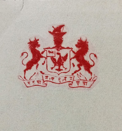 (AOP) India crested letter BHAVNAGAR STATE signed by the Diwan 1930