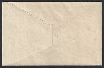 India 100p blue envelope ENTIRELY UNPRINTED but with offset image on back error