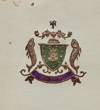 BHOPAL STATE India 1932 multicolour crested letter signed Nawab Hamidullah Khan