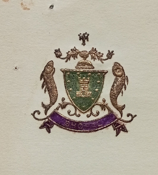BHOPAL STATE India 1932 multicolour crested letter signed Nawab Hamidullah Khan