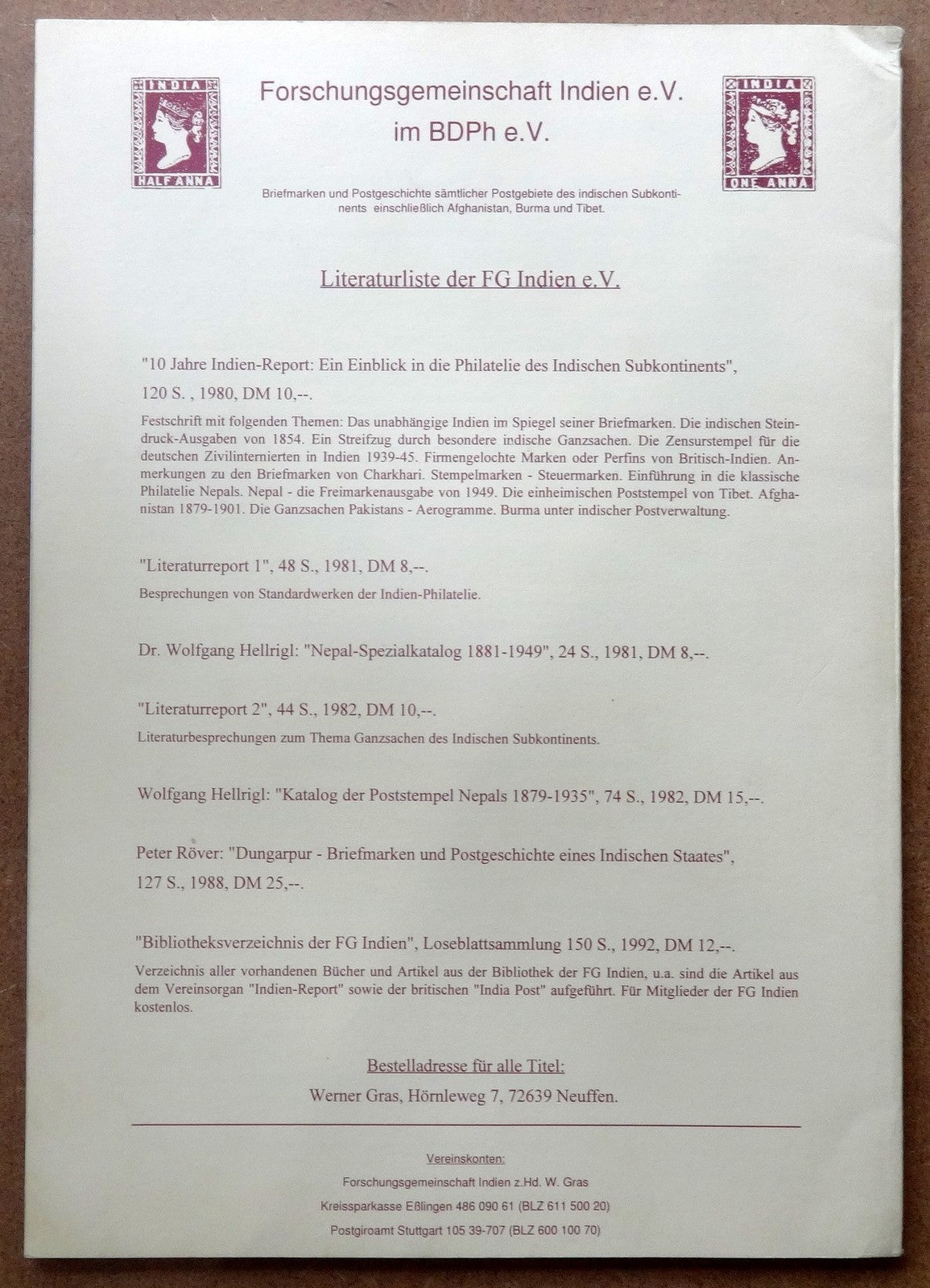 INDIEN REPORT ISC India Study Circle Germany Journal February 1995