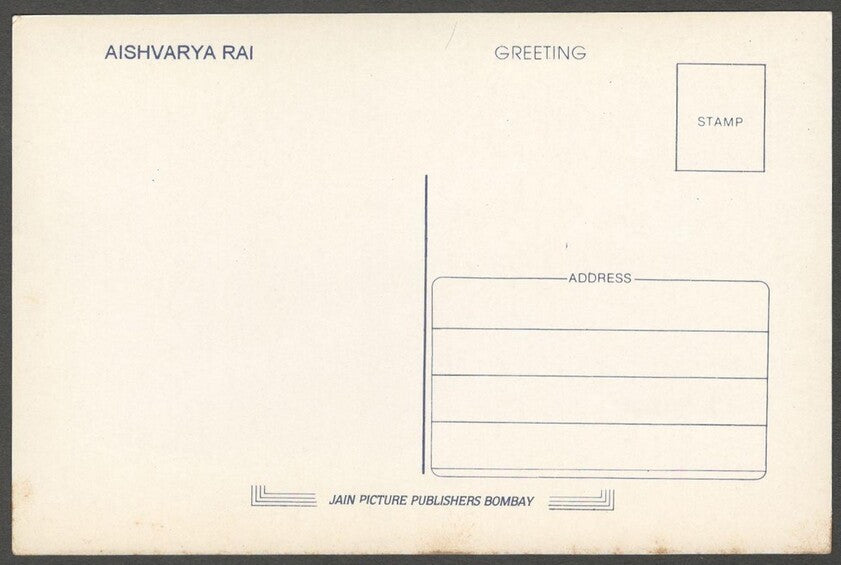 AOP India Bollywood vintage postcard AISHWARYA RAI