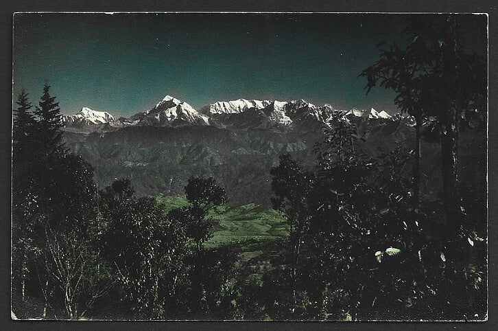 India Tiffin Top Point, Nainital vintage tinted colour photo
