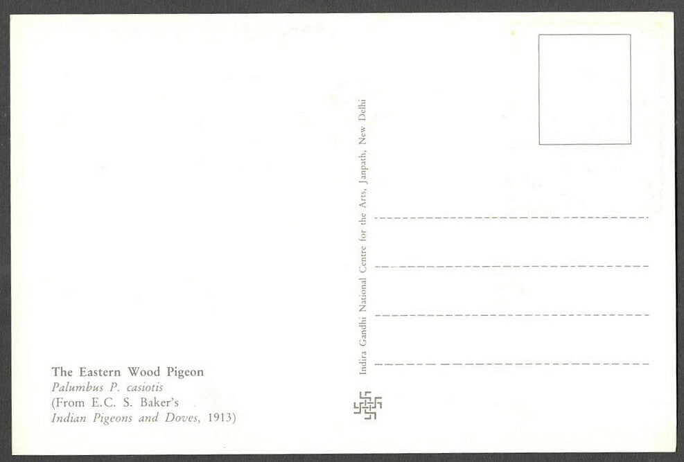AOP India 2010 Pigeon maxi card