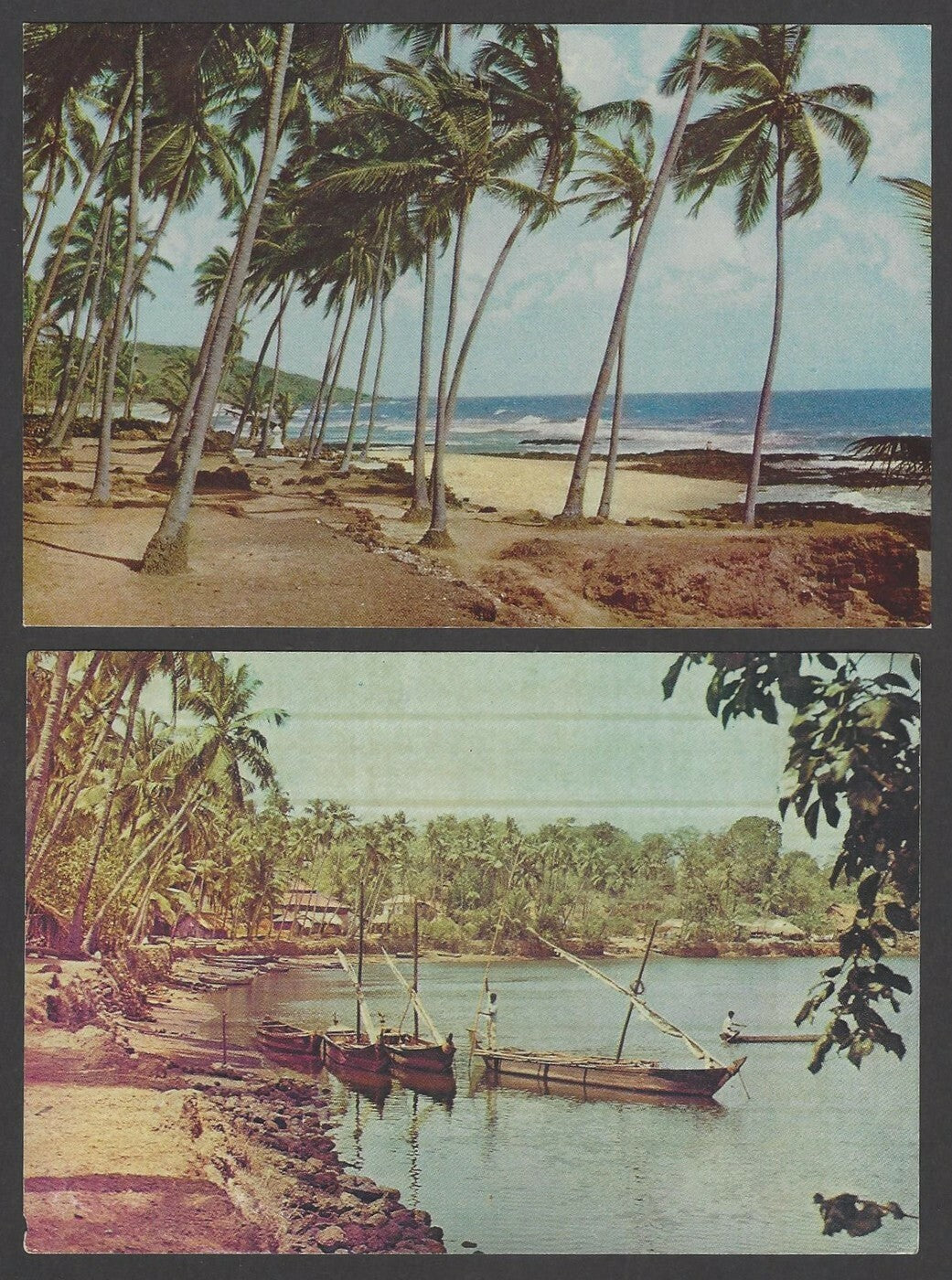 India Beaches & Sea Shores of Goa collection of c.1970s vintage postcards (9)