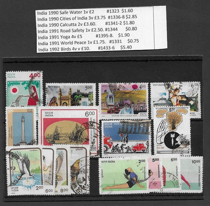 India 1951-2008 used Commerative collection SCV $570.75 295 stamps