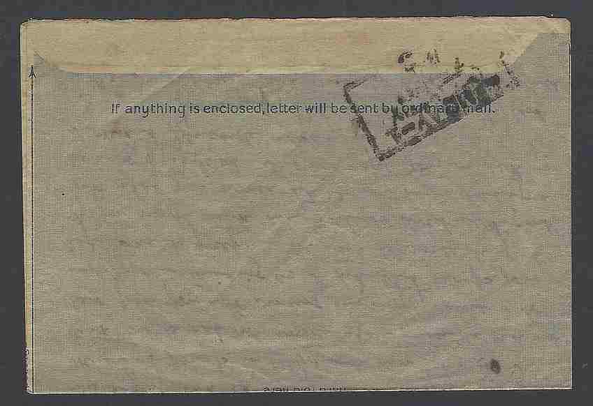 Australia KGVI 7d air letter to India