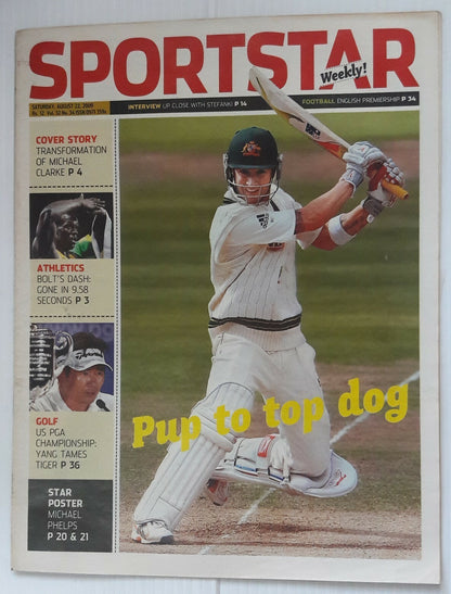 India Sportstar 2007-09 CRICKET cover issues 10” X 13” (5)