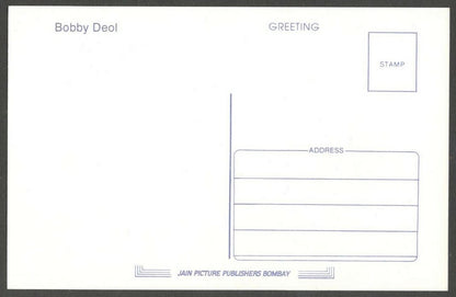 AOP India Bollywood postcard BOBBY DEOL