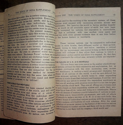 The Voice of India July 1949 The 3rd World War is Inevitable