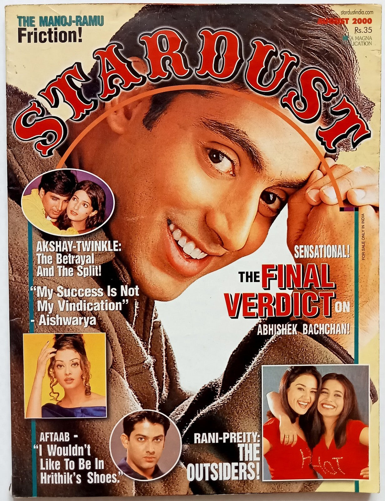 AOP India Bollywood STARDUST 2000 issue