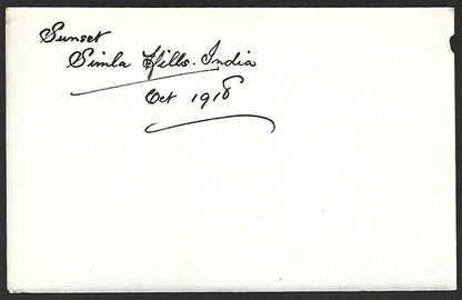 India 1918 Simla Hills photo 9x14 cm