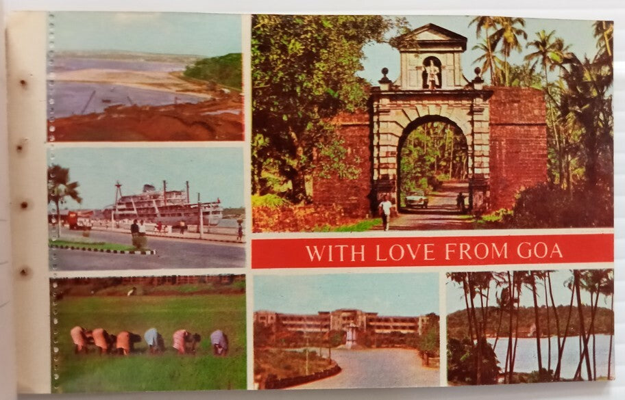 AOP India Damsan GOA souvenir booklet of 10 postcards 