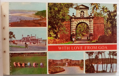 AOP India Damsan GOA souvenir booklet of 10 postcards 