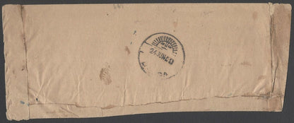 AOP India Jaipur State cover with POSTAGE DUE / DAUSA / 1 ANNA hs
