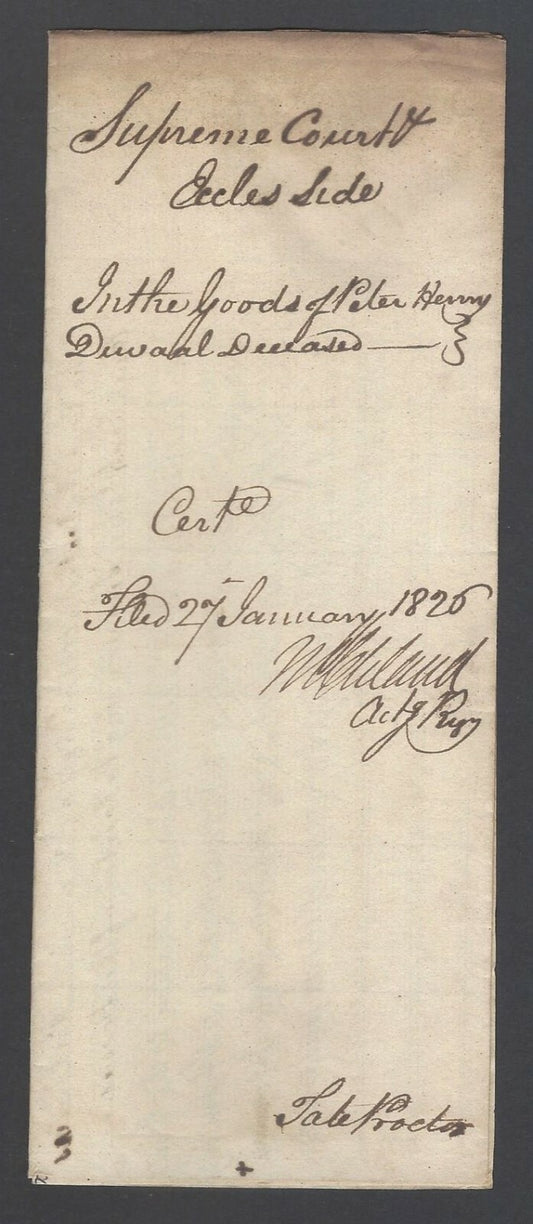AOP India 1826 Supreme Court, Fort Williams, Calcutta document