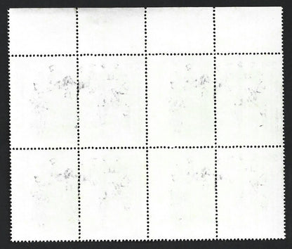 India 1986 Police se-tenant block of 4 pairs MNH