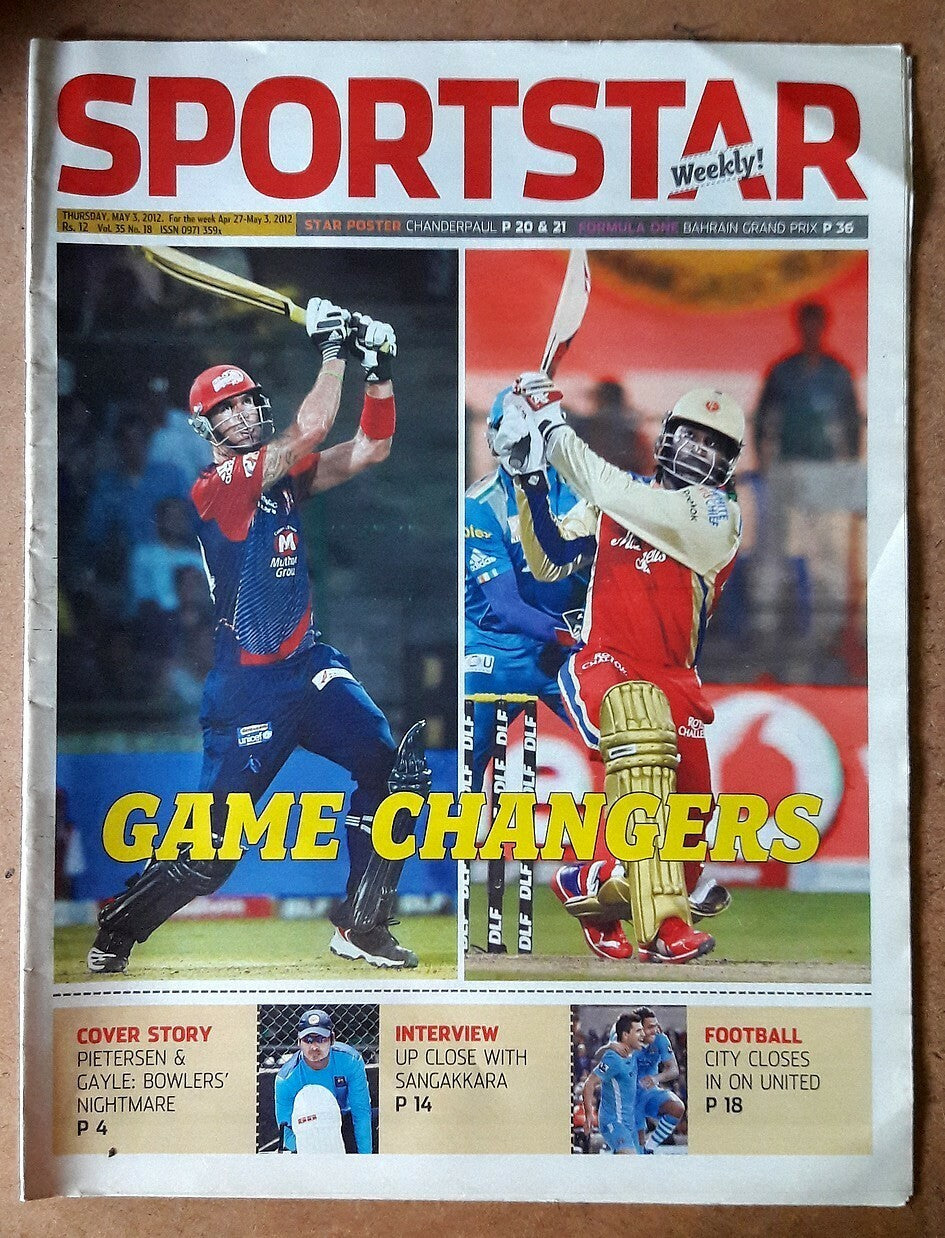 India Sportstar 2006-12 CRICKET cover issues 10” X 13” (5)