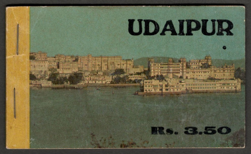 (AOP) India booklet of 11 vintage postcards UDAIPUR