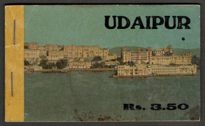 (AOP) India booklet of 11 vintage postcards UDAIPUR
