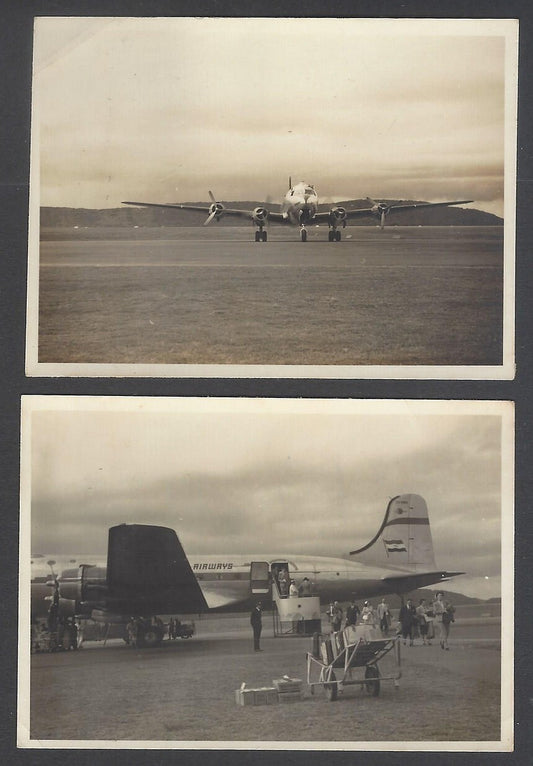 AOP India vintage airplane / airport small photographs (2)