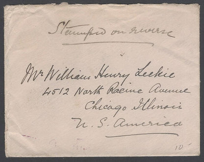 AOP India #108b (1a brown booklet pane) on cover to USA
