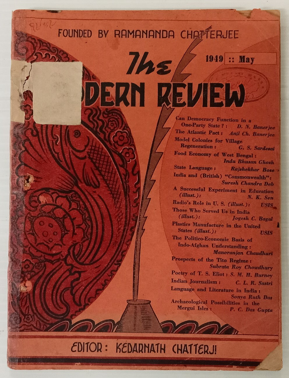 AOP India MODERN REVIEW 1949 May Democracy Function in a One-Party State 