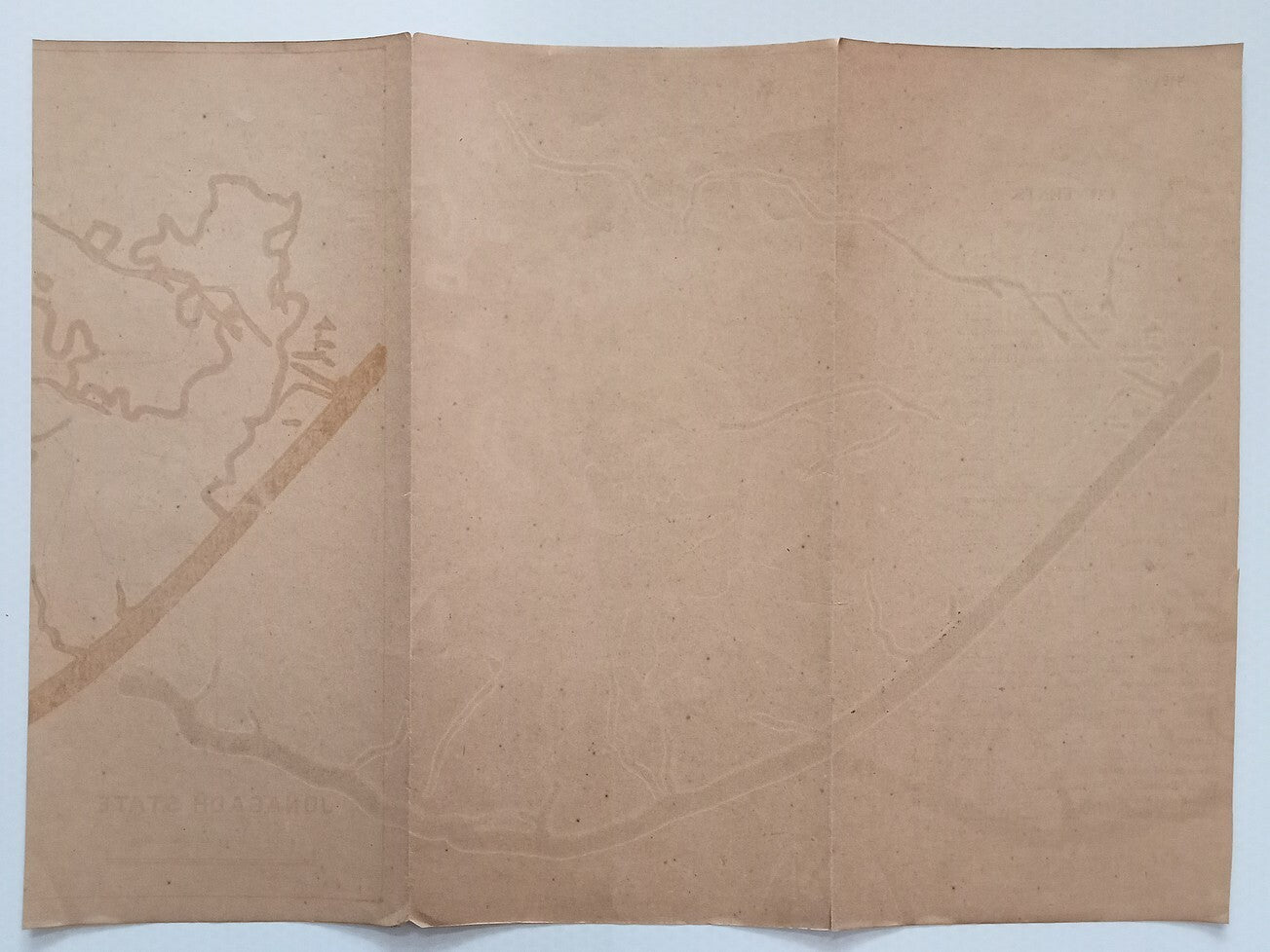 AOP India 1917 MAP of Junagadh State 33x45cm