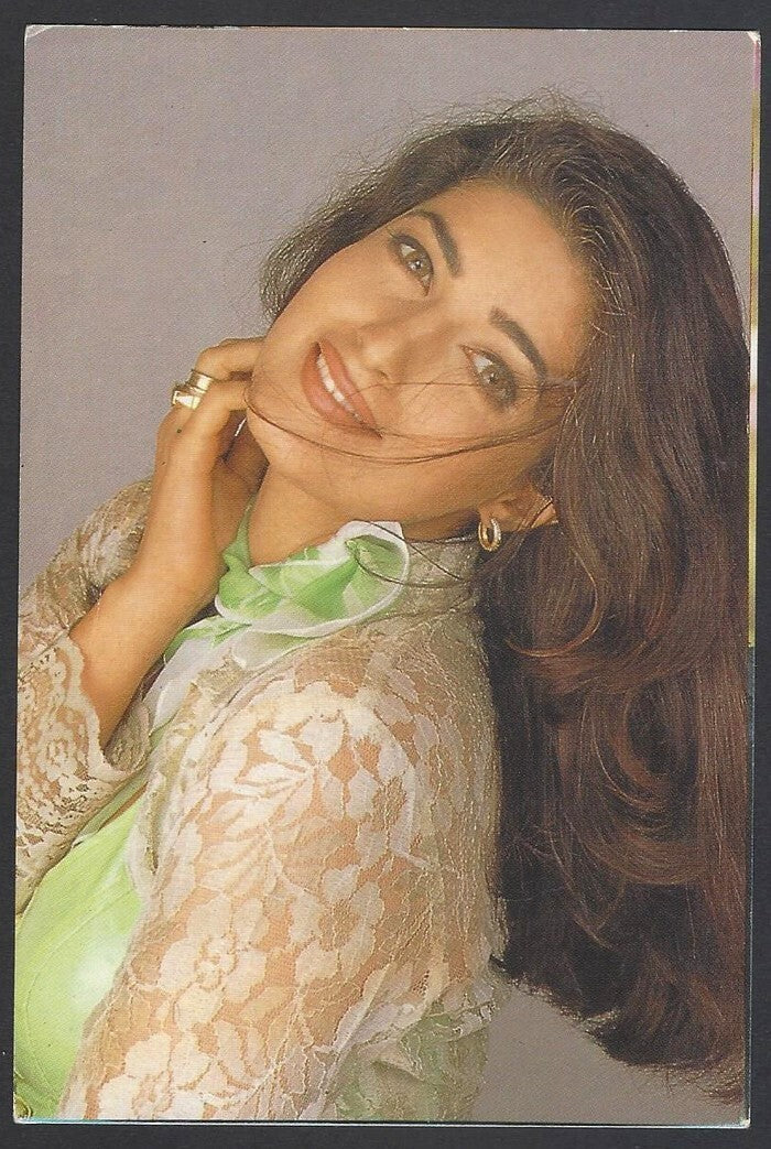 AOP India Bollywood vintage postcard TWINKLE KHANNA